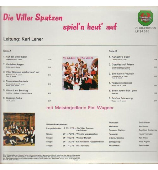 Orig. Viller Spatzen spieln heut auf