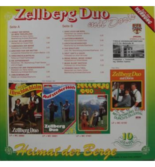 Zellberg Duo mit Doris - Heimat der Berge - 10 Jahre