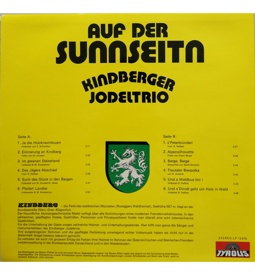 Kindberger Jodeltrio - Auf der Sunnseitn