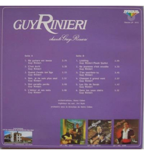 Rinieri Guy - Chante Guy Rinieri