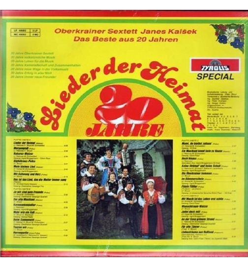 Orig. Oberkrainer Sextett Janes Kalsek - Das Beste aus 20 Jahren (2LP)