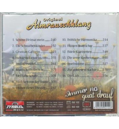 Original Almrauschklang - Immer no guat drauf