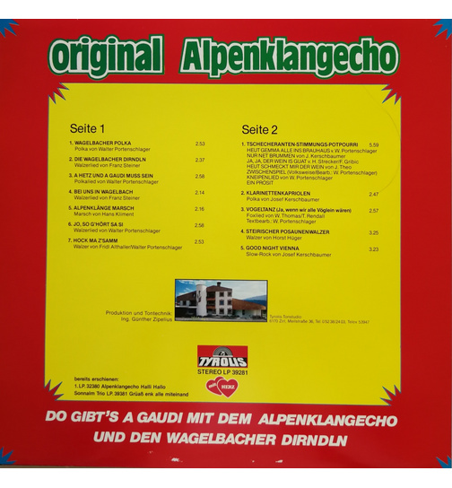 Original Alpenklangecho und die Wagelbacher Dirndln - A Hetz und a Gaudi