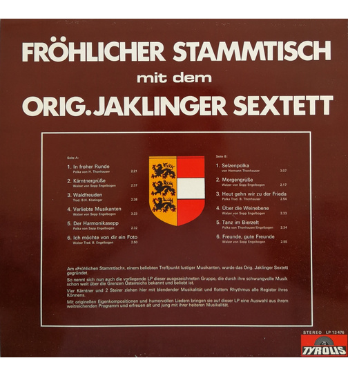 Jaklinger Sextett - Frhlicher Stammtisch