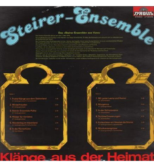 Steirer Ensemble - Klnge aus der Heimat