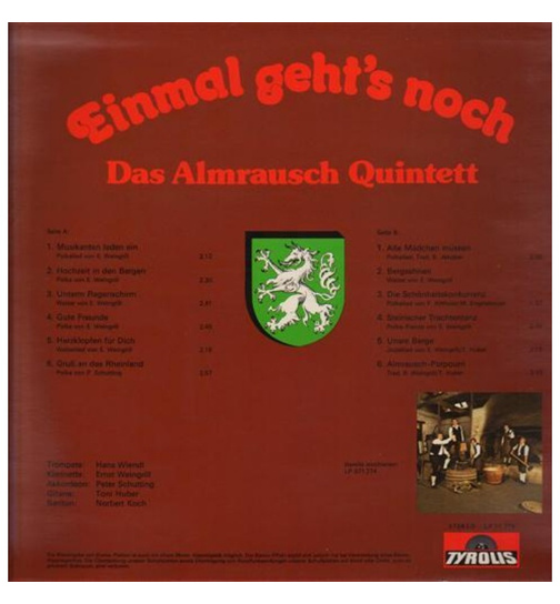 Orig. Almrausch-Quintett - Einmal gehts noch