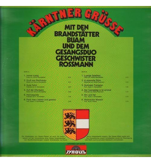 Brandsttter Buam - Krntner Gre