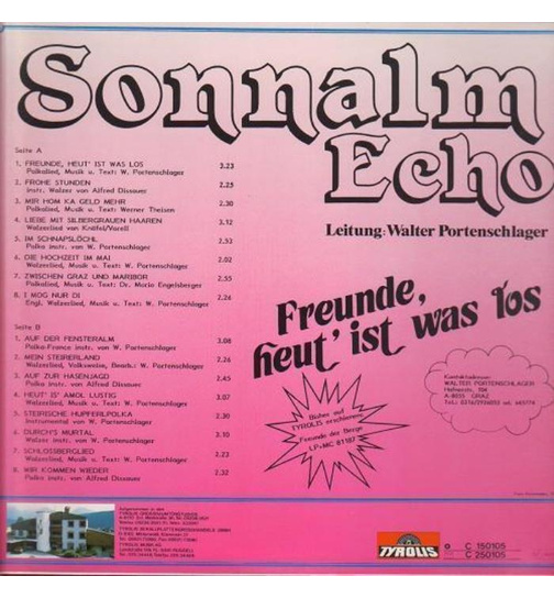 Sonnalm Echo - Freunde, heut ist was los