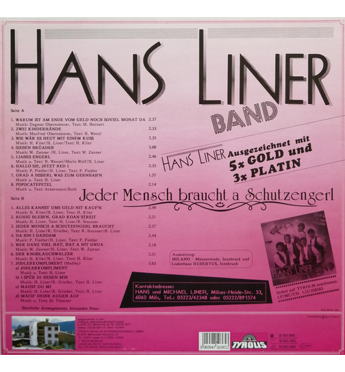 Hans Liner Band - Jeder Mensch braucht a Schutzengerl