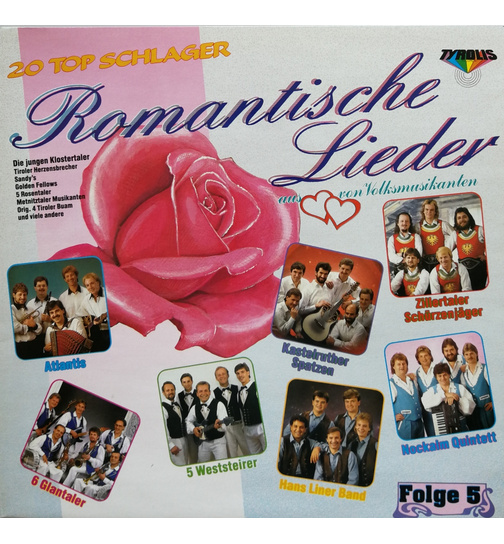 Romantische Lieder - 20 Topschlager - Folge 5