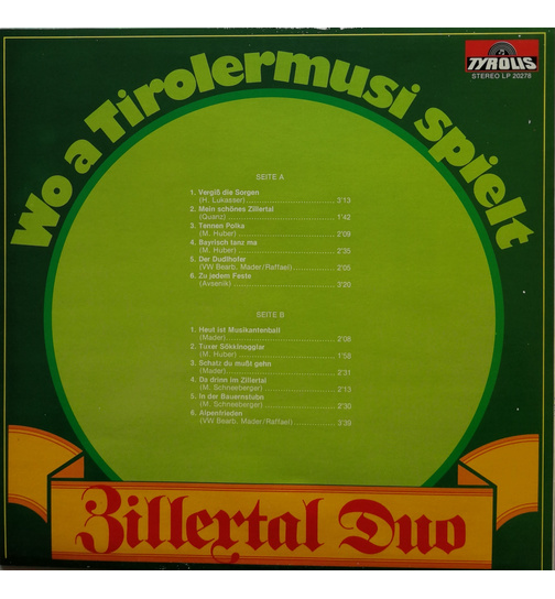 Zillertal Duo - Wo a Tiroler Musi spielt