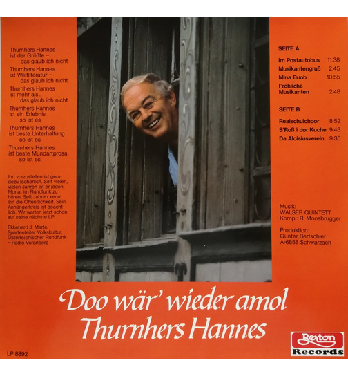 Thurnhers Hannes - Do wr wieder amol Thurnhers Hannes