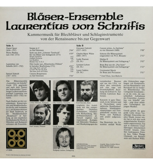 Laurentius von Schnifis - Blser-Ensemble