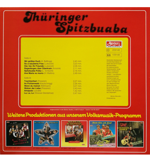 Orig. 4 Thringer Spitzbuaba