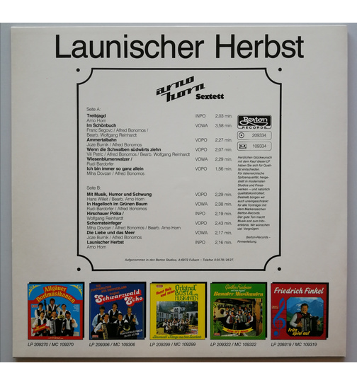 Arno Horn Sextett - Launischer Herbst