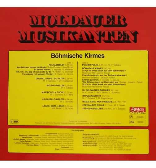 Moldauer Musikanten - Bhmische Kirmes