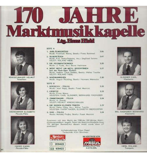 Marktmusikkapelle Kremsmnster - Jubilumsgre - 500 Jahre Markt - 170 Jahre Kapelle