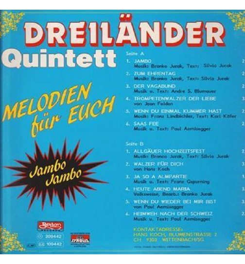 Dreilnder Quintett - Melodien fr Euch