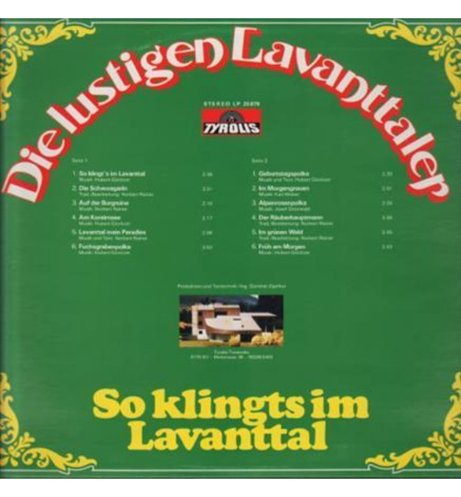 Die Lustigen Lavanttaler - So klingts im Lavanttal