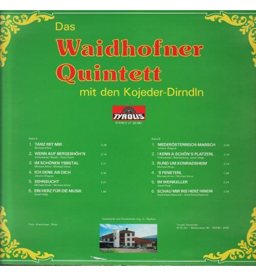 Waidhofner Quintett mit den Kojeder-Dirndln