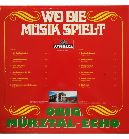 Orig. Mrztal-Echo - Wo die Musik spielt