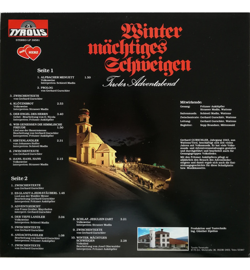 Winter mchtiges schweigen / Tiroler Adventabend