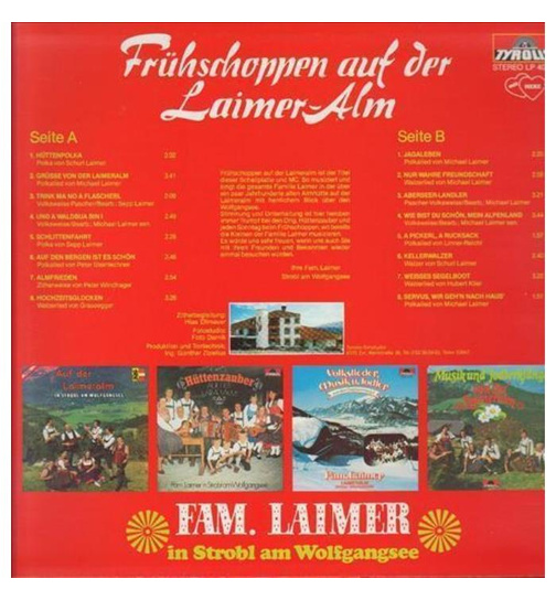 Familie Laimer - Frhschoppen auf der Laimeralm