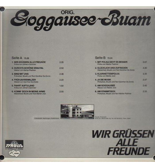 Orig. Goggaussee Buam - Wir gren alle Freunde