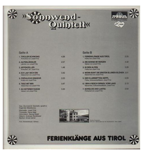 Sonnwend Quintett - Ferienklnge aus Tirol