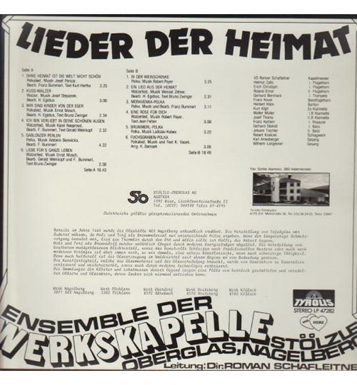 Werkskapelle Stlzle Oberglas - Lieder der Heimat