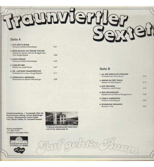 Orig. Traunviertler Sextett - Auf gehts Buam