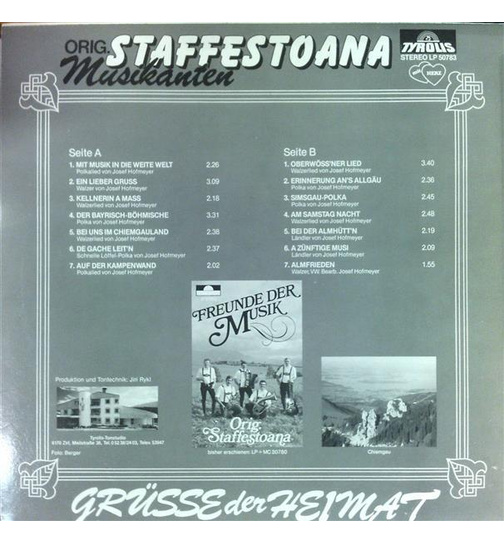 Orig. Staffestoana Musikanten - Gre der Heimat