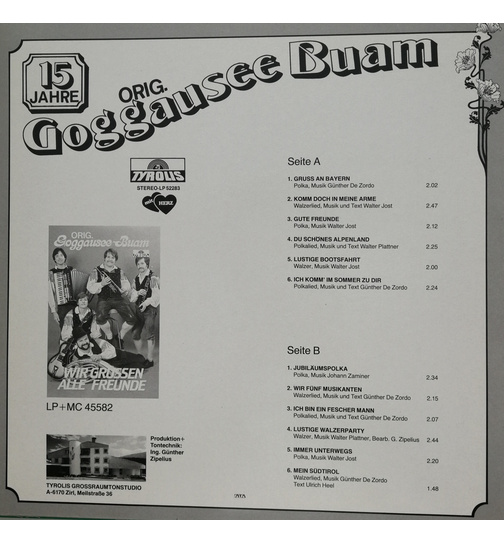 Orig. Goggaussee Buam - 15 Jahre