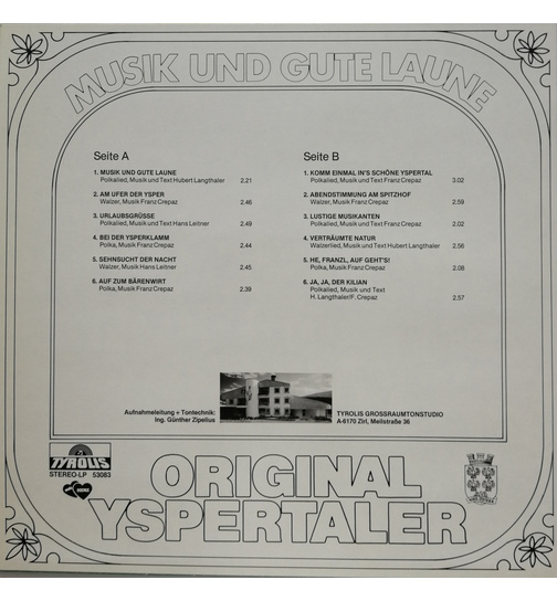 Orig. Yspertaler - Musik und gute Laune