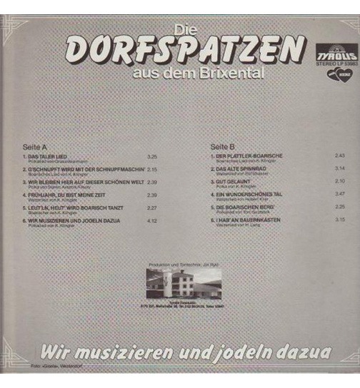 Die Dorfspatzen aus dem Brixental - Wir musizieren und jodeln dazua