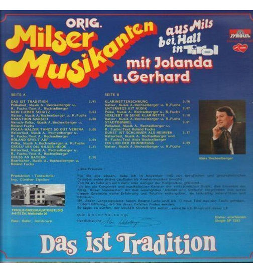 Orig. Milser Musikanten - Das ist Tradition