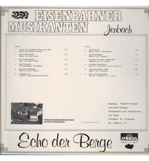 Eisenbahner Musikanten Jenbach - Echo der Berge