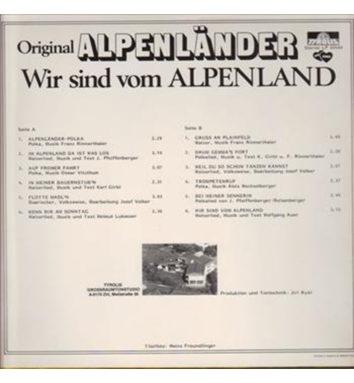 Original Alpenlnder - Wir sind vom Alpenland