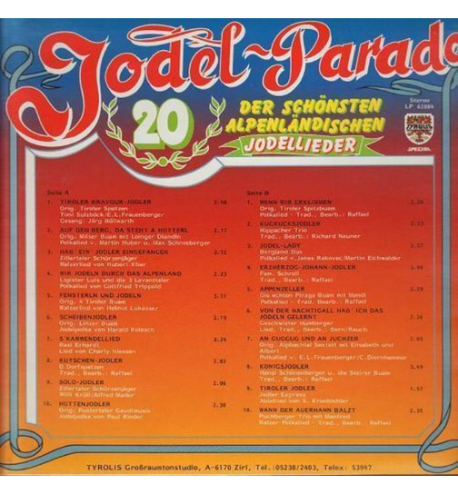 Jodel-Parade - 20 der schnsten alpenlndischen Jodellieder