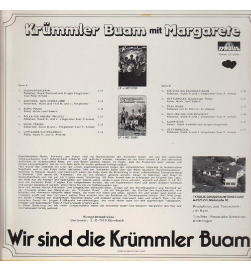 Krmmler Buam mit Margarete - Wir sind die Krmmler Buam