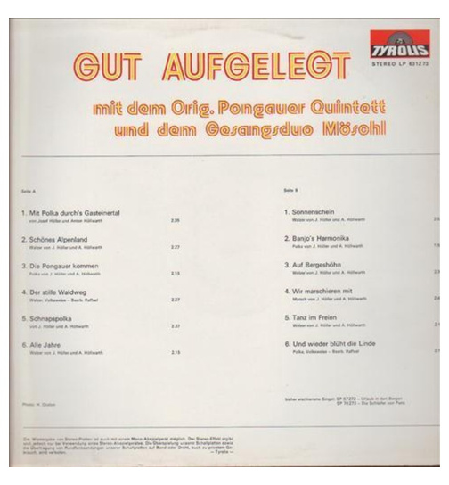 Orig. Pongauer Quintett - Gut aufgelegt