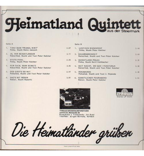 Heimatland Quintett - Die Heimatlnder gren