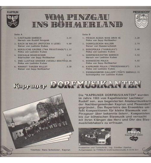 Kapruner Dorfmusikanten - Vom Pinzgau ins Bhmerland