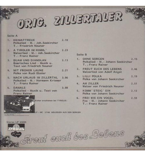 Original Zillertaler - Freut euch des Lebens