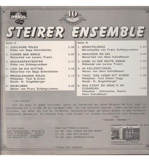 Steirer Ensemble - 10 Jahre