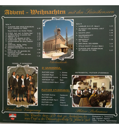 Sainihonsern - Advent- und Weihnachtslieder / Bauernmesse