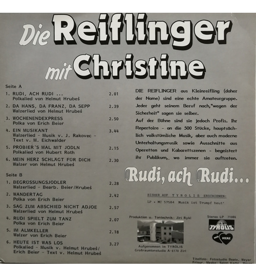 Reiflinger mit Christine - Rudi, ach Rudi ...