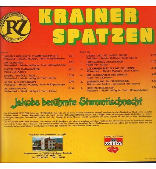 Krainer Spatzen - Die berhmte Stammtischnacht