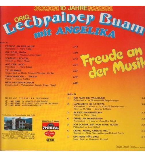 Orig. Lechrainer Buam mit Angelika - Freude an der Musik