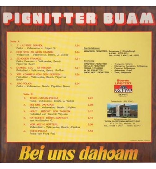 Pignitter Buam - Bei uns dahoam